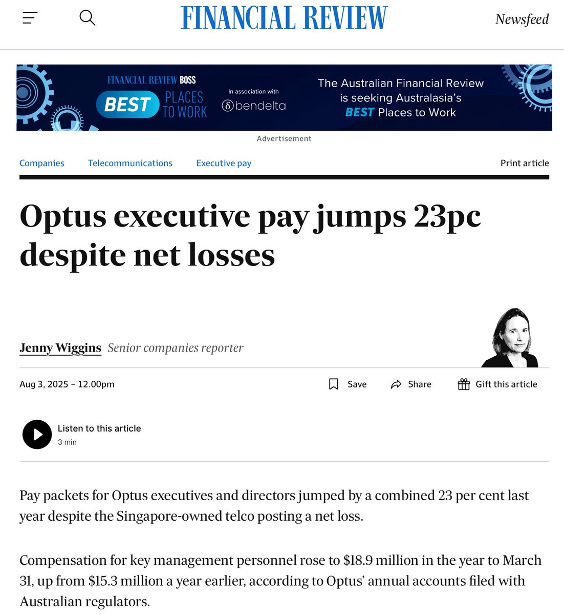 Bid to fast-track overdue Triple Zero watchdog laws after deaths smh.com.au/politics/feder…

It’s all OK we’ve jacked up executive pay to make sure we’ve got the very best people running the joint, now we’ve just got to work out how to keep the phones working.