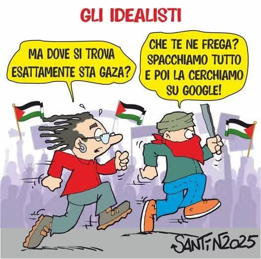 GiovyDean's tweet image. Lo #scioperogenerale di oggi è solo l'ennesima finestra di opportunità per validare se stessi come antifascisti che combattono un nemico inesistente e, allo stesso tempo, creare disordini in nome di una autoassoluzione perenne. Dei palestinesi non frega un cazzo a quasi nessuno.