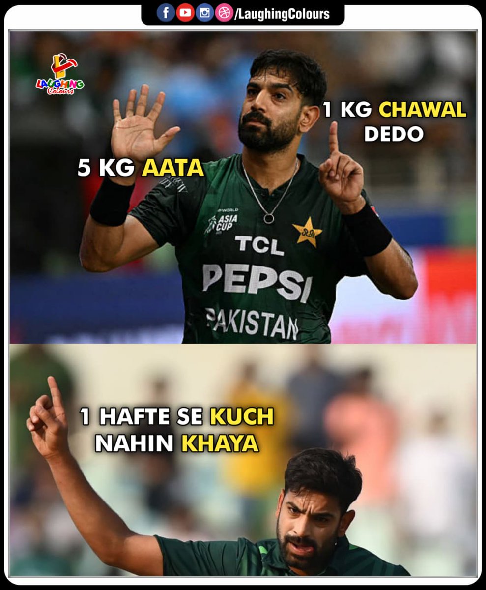 LaughingColours's tweet image. Funny cricket meme vibes 😂

#CricketMeme #AsiaCup #SportsHumor #ViralMeme #INDvsPAK #TrendingNow