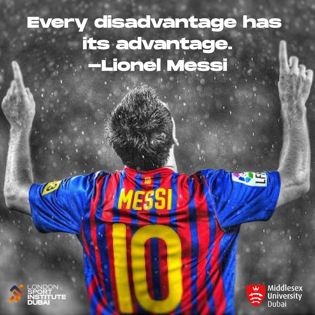 LSIDubai's tweet image. Turn obstacles into opportunities! 
Setbacks aren’t dead ends - they’re lessons, leverage, and fuel for a stronger comeback. Whatever challenge you face today, look closer. Your edge might be hidden inside it. 
#lsidubai #precisioninperformance #futureofsport #sportscience #messi