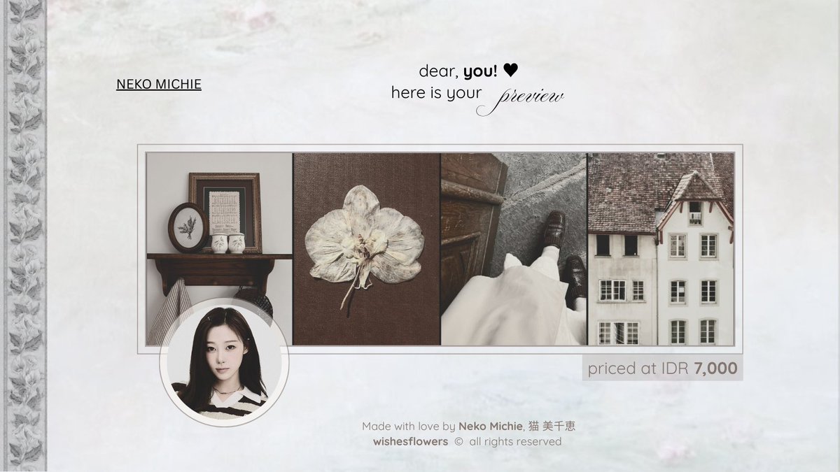 Help rt/repost? Thank you so much! ♥︎

Hello, darlings. I have 8 ready stock layout from Giselle of aespa, profile pictures available in JPNGs avatars — all of them are priced at IDR 7,000. Grab them fast by clicking on my DM now! ✉️

#zonauang #zonajajan