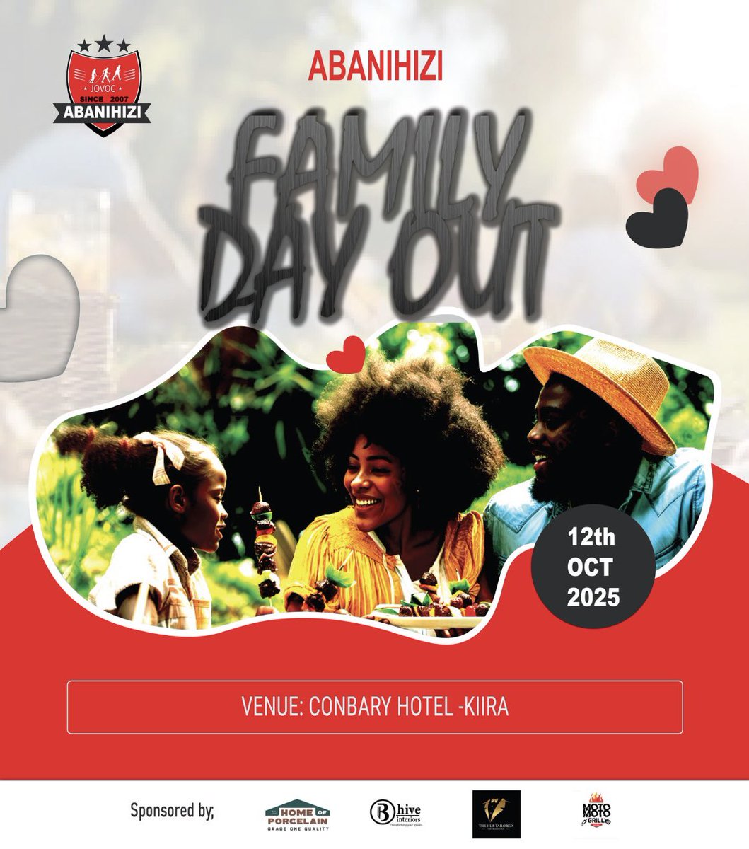 ABANIHIZI FAMILY DAY OUT. 

A special moment for us and our families to have our arms around each other and put all chapters in the book. 

#Tweshangeyo. 
#HembaGwake.