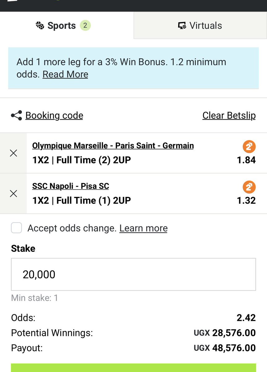 saufah_'s tweet photo. Odd 2.42 …. 1 ticket for today🌚 https://t.co/yUv1S6pAc4