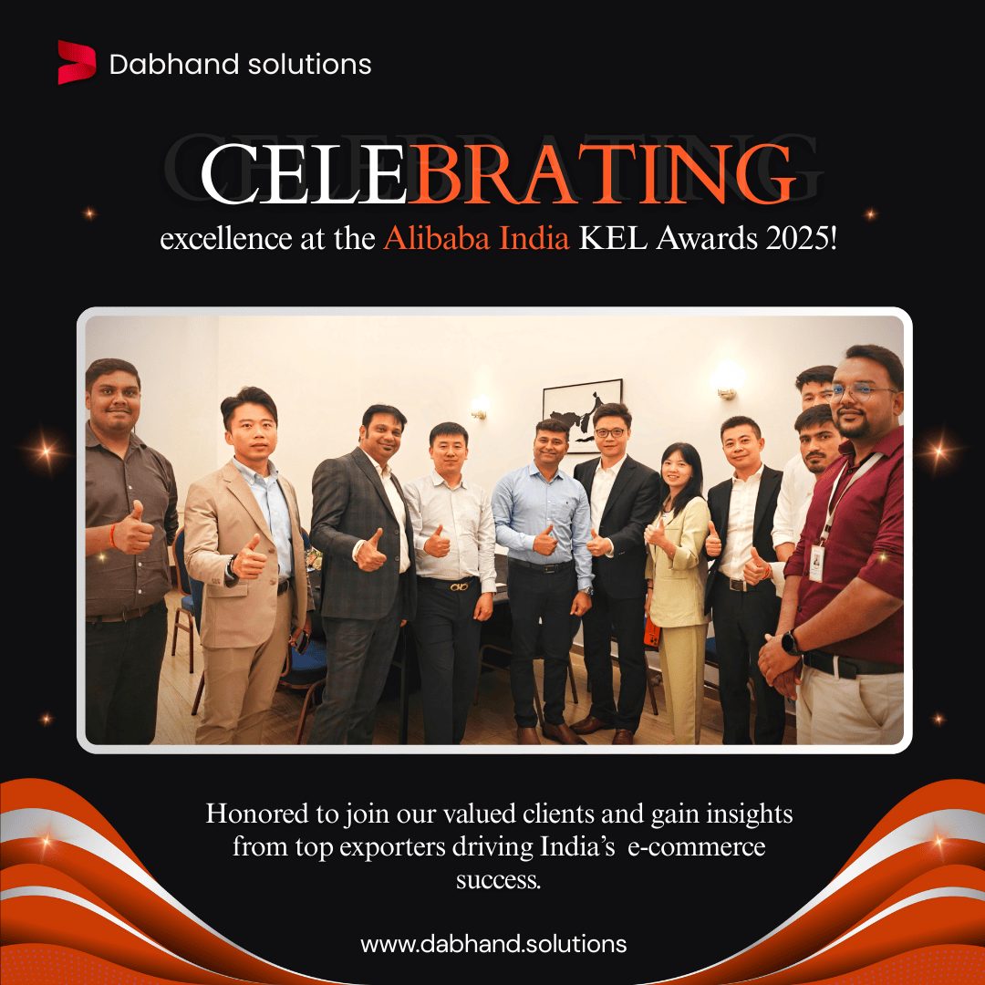 dabhandsolution's tweet photo. Celebrating excellence at the Alibaba India KEL Awards 2025! Honored to join our valued clients and gain insights from top exporters driving India’s e-commerce success.

#DabhandSolutions #AlibabaKELAwards #EcommerceExcellence #IndiaExports #BusinessGrowth #Innovation https://t.co/MUlIt5Exa8
