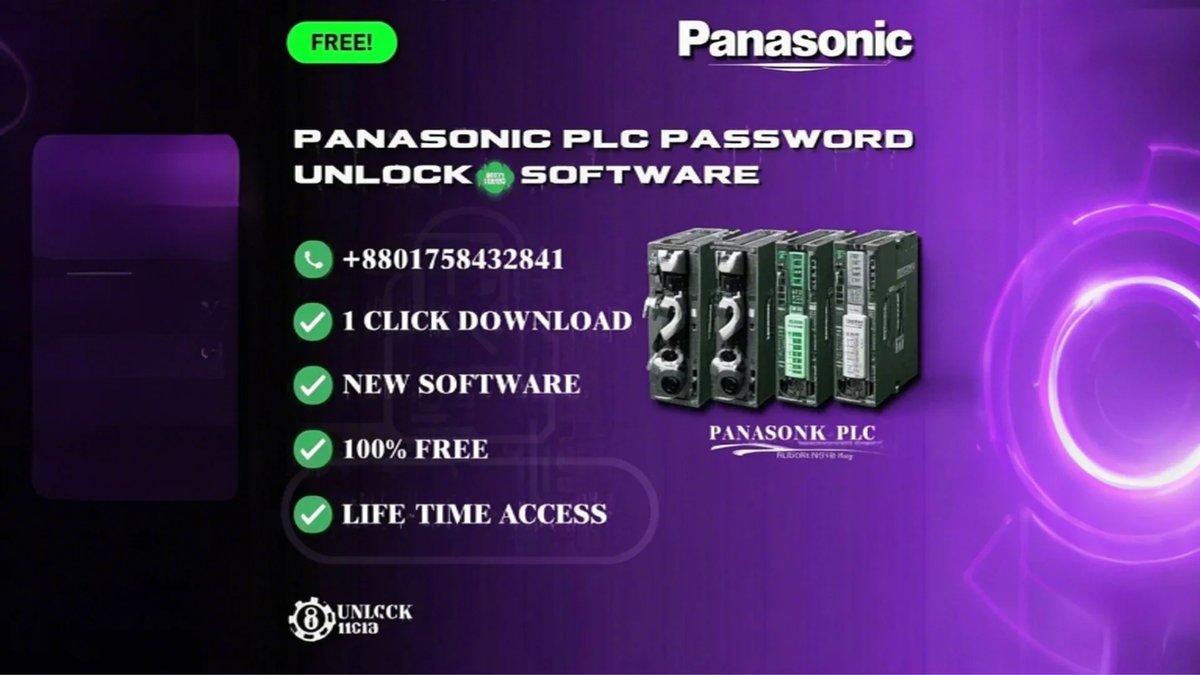 Unlockplchmi's tweet image. 🟣 Panasonic PLC Password Unlock Software – Now you have all the locks under your control #unlockplz #panasonicplc #plcunlocks #automation  #plctools #plcunlocksolution