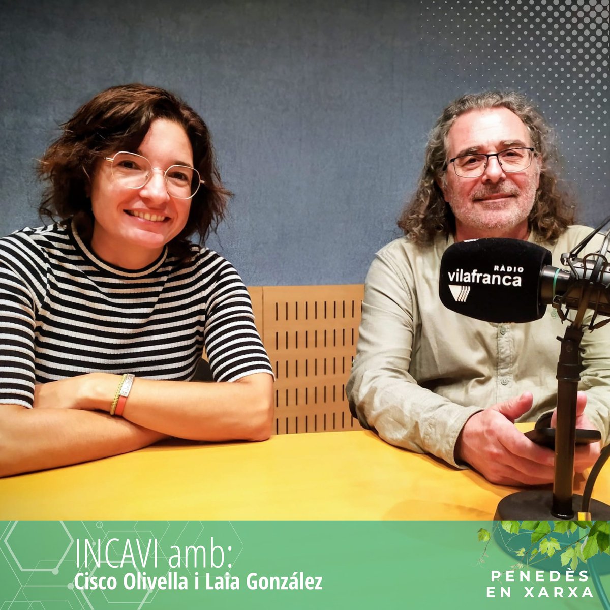 🍇 Hem renovat la col·laboració amb <a href="/incavicat/">INCAVI</a> per aquesta temporada i avui ens han acompanyat el director <a href="/dopenedes/">DO Penedès</a>, Cisco Olivella; i Laia González, de l'INCAVI, tot parlant de la 1a verema 💯% ecològica    

⏯️ rtvvilafranca.cat/programa/pened…