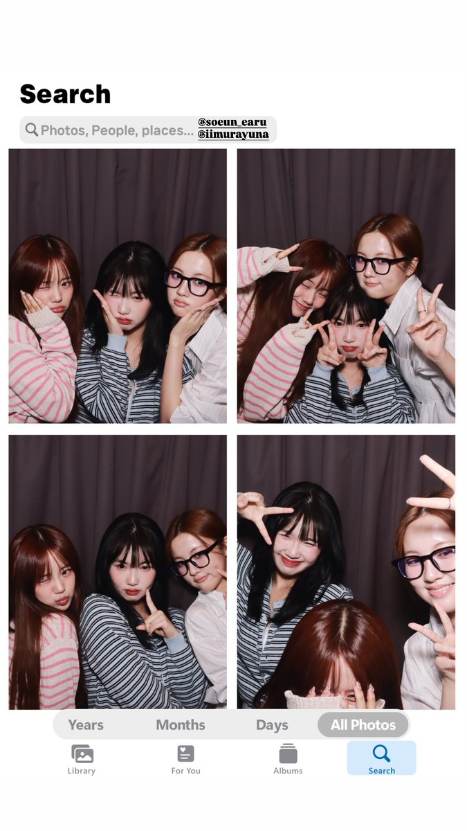 LSugardoll's tweet photo. Our 05 liners dropped another photo booth series one hour ago.
#트라이비 #tribeDaloca #TRI_BE #SoEun #JiA #Yuna #iimurayuna #CSR https://t.co/UH7vxbTzyF
