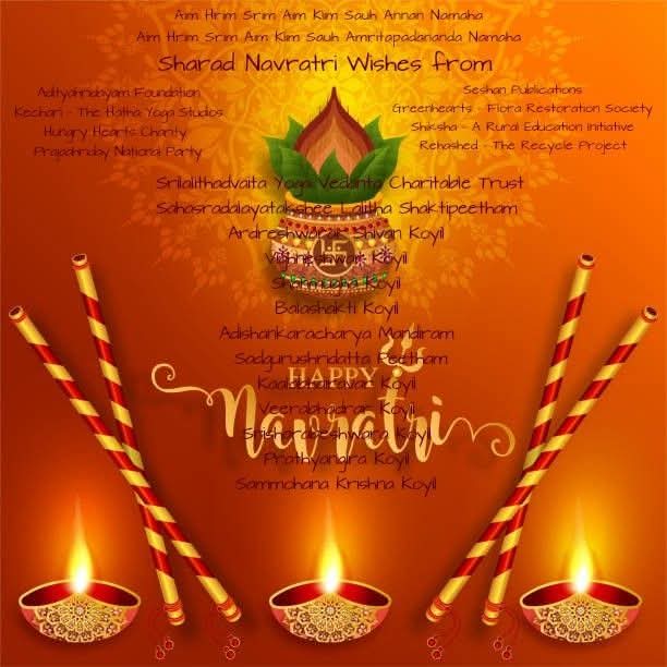 sriadishankara's tweet photo. Sharad Navratri Wishes to one and all fromAdishankaracharya Mandiram (Shankarmutt) https://t.co/Bkl7N6u3NM
