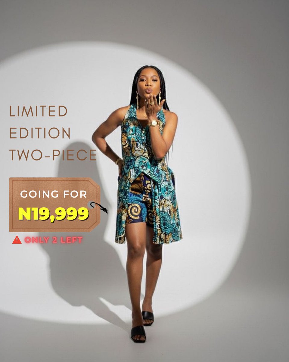 OyinAjibade's tweet photo. "Everything has its beauty, but not everyone sees it."
- Confucius

The 2-piece you dint know you needed in your wardrobe. Can be worn anyway with the right accessories 🥰
Send a dm to get 1 IFE set before it gets sold out. https://t.co/TxsfIoGBXw