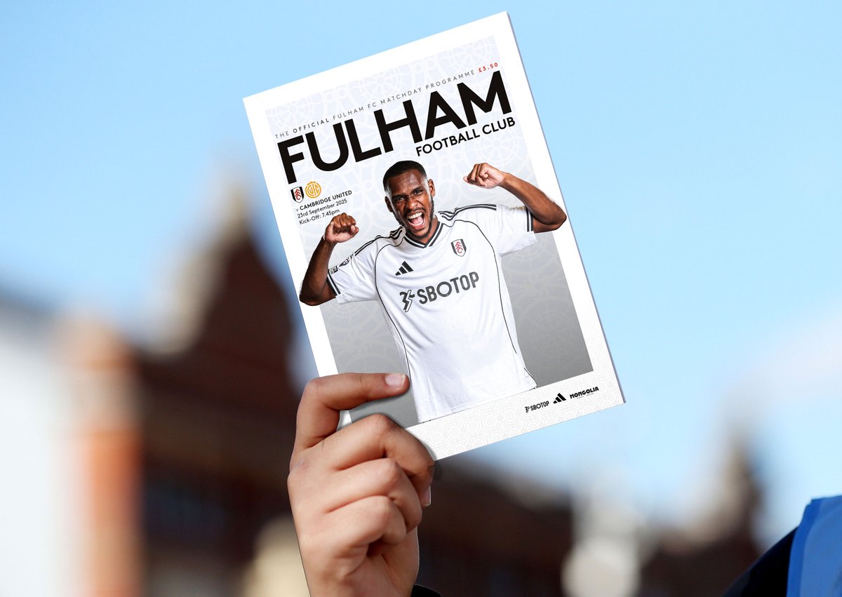 <a href="/FulhamFC/">Fulham Football Club</a> v <a href="/CambridgeUtdFC/">Cambridge United FC</a> programme for tomorrow night's third round <a href="/Carabao_Cup/">Carabao Cup</a> tie at Craven Cottage. Featured player, Issa Diop.