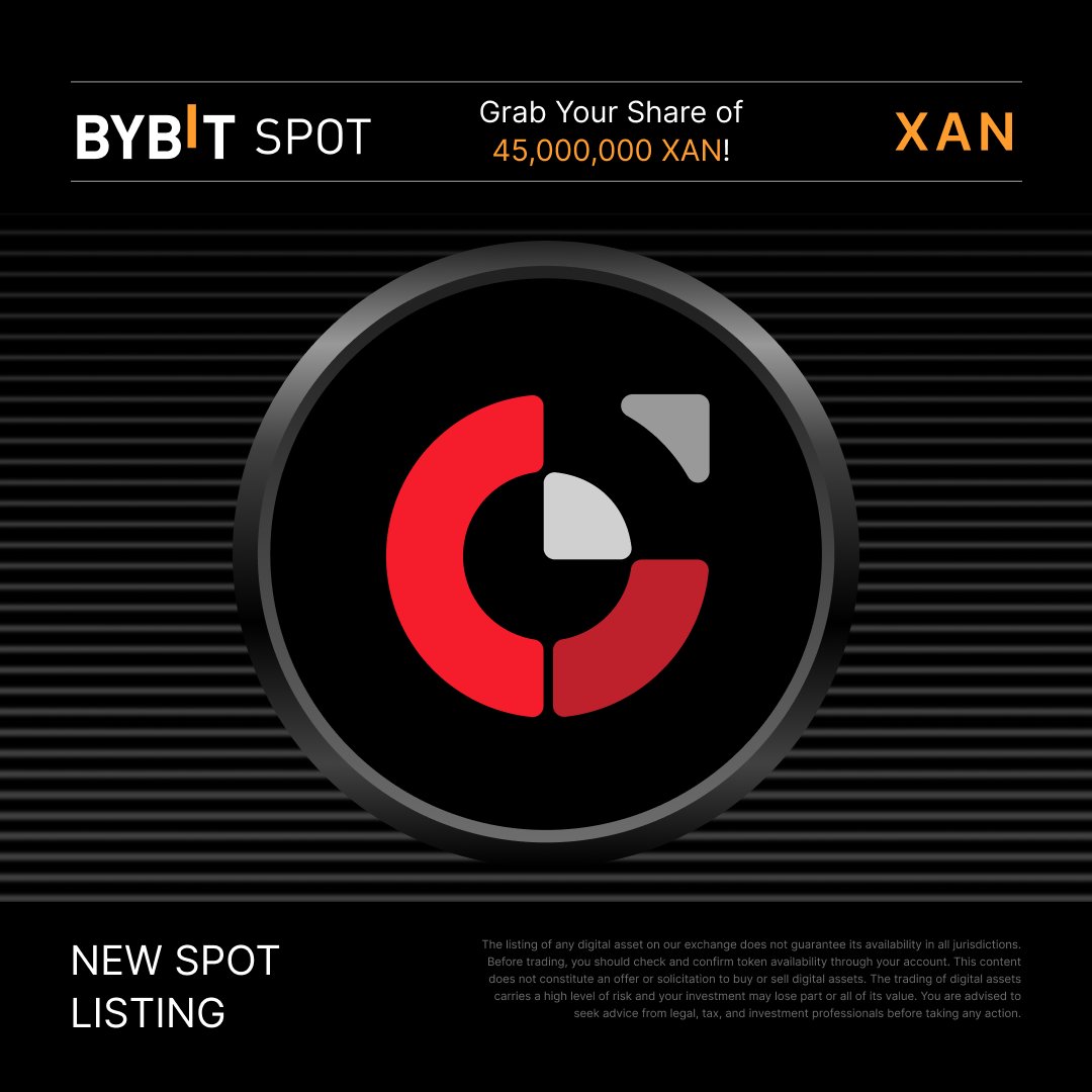 📣 $XAN Deposits via the ETH Chain are open with anoma! Stand a chance to grab a share of the  45,000,000 XAN Prize Pool.

Learn More: i.bybit.com/1kabITiD
Token Splash: i.bybit.com/ohabP6A

#Bybit #CryptoArk