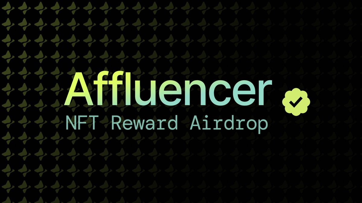🚀 Affluent Points Program: OG Season “Affluencer” NFT airdrop has been completed!

🏅 We would like to share our gratitude for your participation! NFT = proof that you were here before the floodgates open.

🌳 Dear Affluencers, please check your wallets!