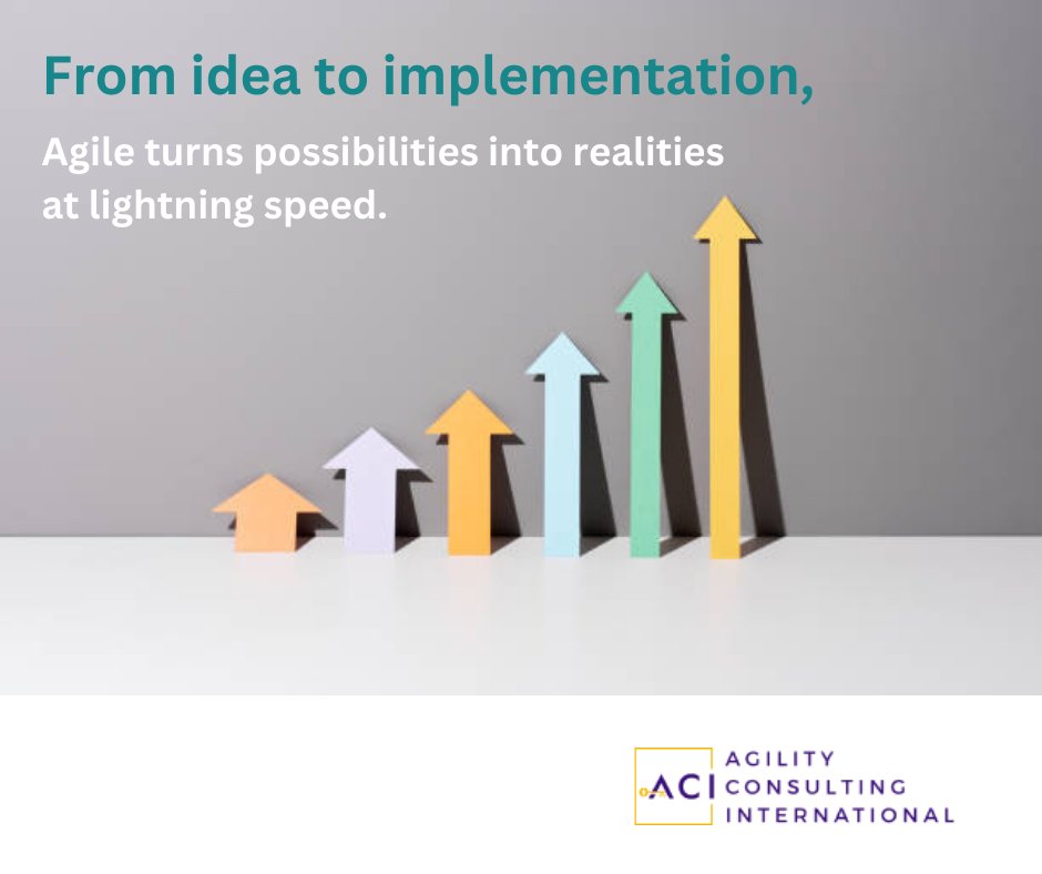 AgilityConsult2's tweet image. From idea to implementation, Agile turns possibilities into realities at lightning speed.
#AgileMethodology #ProjectManagement #AgileTransformation #LeanThinking #BusinessAgility