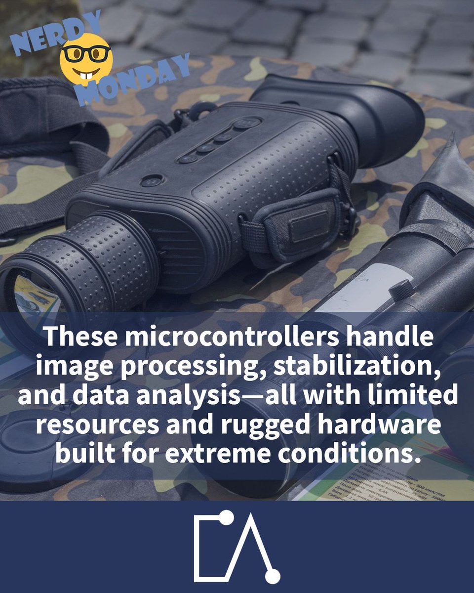 Embedded Systems in #Military #Tech
Did you know? Even portable military devices like night-vision goggles and targeting #scopes rely on #embedded systems.
It’s high-tech #engineering packed into small, resilient devices that #soldiers can rely on in the toughest environments