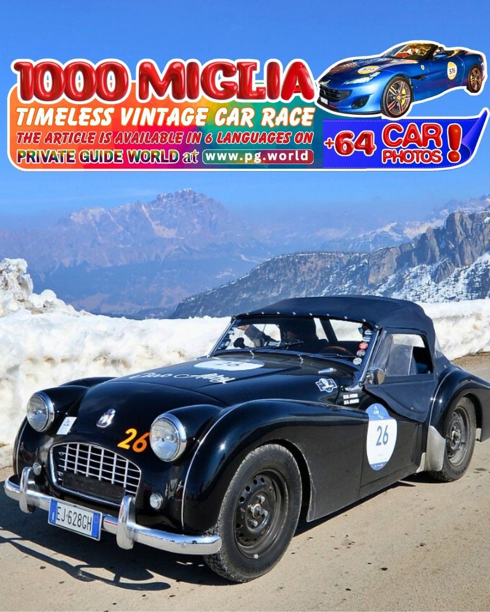wwwpgworld's tweet image. Travel back in time with the 1000 Miglia 2025! Read now on the PRIVATE GUIDE WORLD platform in 6 languages: pg.world/articles/1000_….
 #ItalyCarLovers #VintageRaces #ClassicMotoring #BreathtakingItaly #PGWorldTravel #CulturalLegends #HistoricJourneys #TravelInspirationItaly