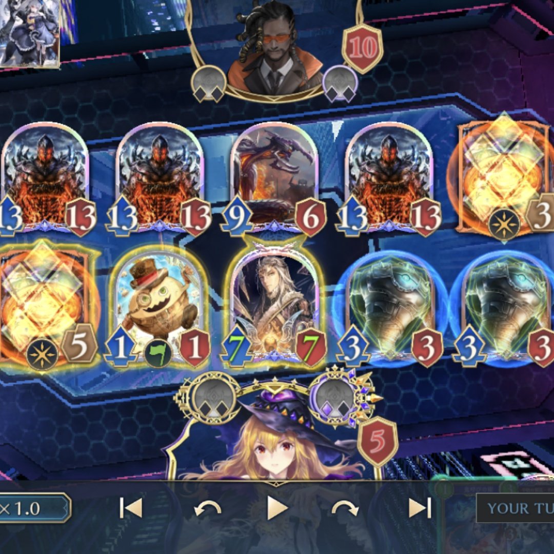 シャドウバースWB
最高に気持ちいい盤面ロック♥