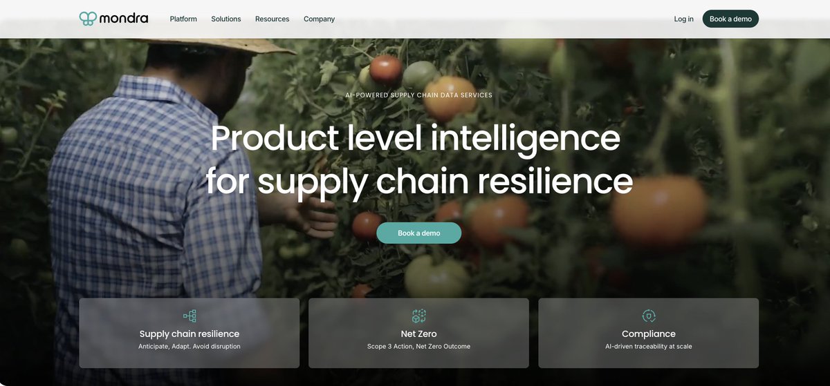 Mondra_Global's tweet photo. Product-level intelligence for supply chain resilience.
Excited to announce the launch of our new Mondra website. https://t.co/iF6bMnIw7l. A fresh and vibrant digital experience. #WebsiteLaunch #NetZero #Mondra #ESGCompliance #SupplyChainResilience #DigitalTwin https://t.co/8pO4fOxQ0m