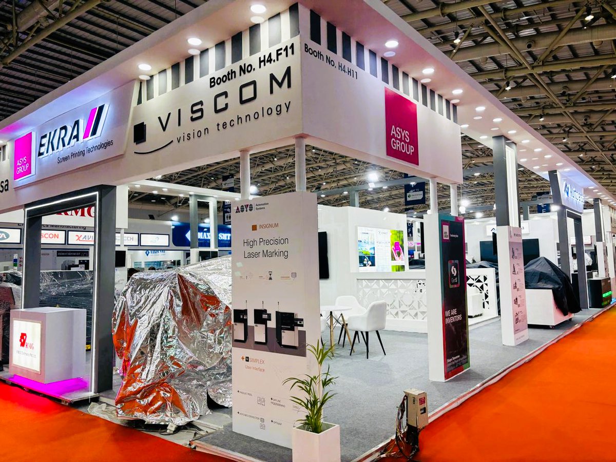 NewDimensionsAK's tweet image. Adding another successful year to our track record delivering impactful design execution at #electronicaIndia2025 and #productronicaindia2025, BIEC, Bangalore
(3/3)

#BoothDesign #Stallfabricators #B2B #Exhibitionstand #Innovation #Expo #TradeShow #Electronica #productronicaIndia