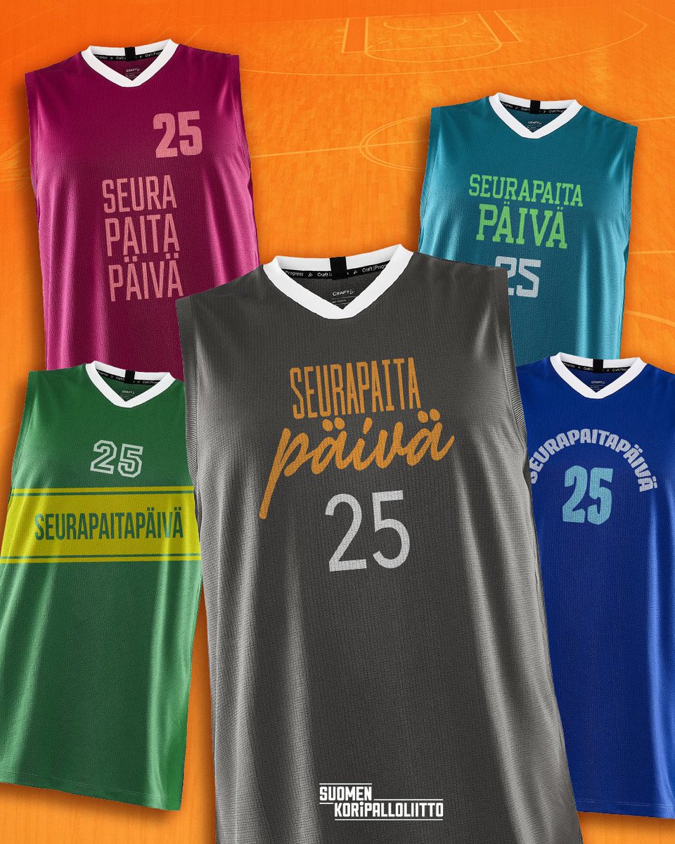 Huomenna kaivetaan esiin seurakamppeet, koska #seurapaitapäivä 👕🏀🧡