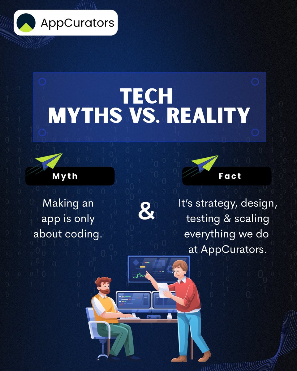 App_Curators's tweet image. Think building an app is just about coding? Think again!
At AppCurators, we combine strategy, design, testing, and scaling to deliver apps that truly make an impact.
Don’t settle for just code—build an experience that users love.
#AppDevelopment #MobileAppDevelopers