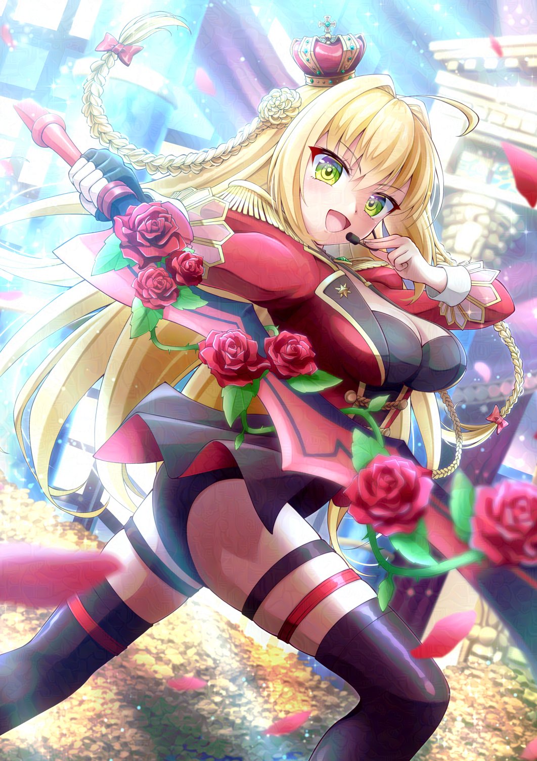 花と、少女と999990です。Hitman描きました。 Persona 5 Makoto Niijima Kaito with Johanna HJ50th