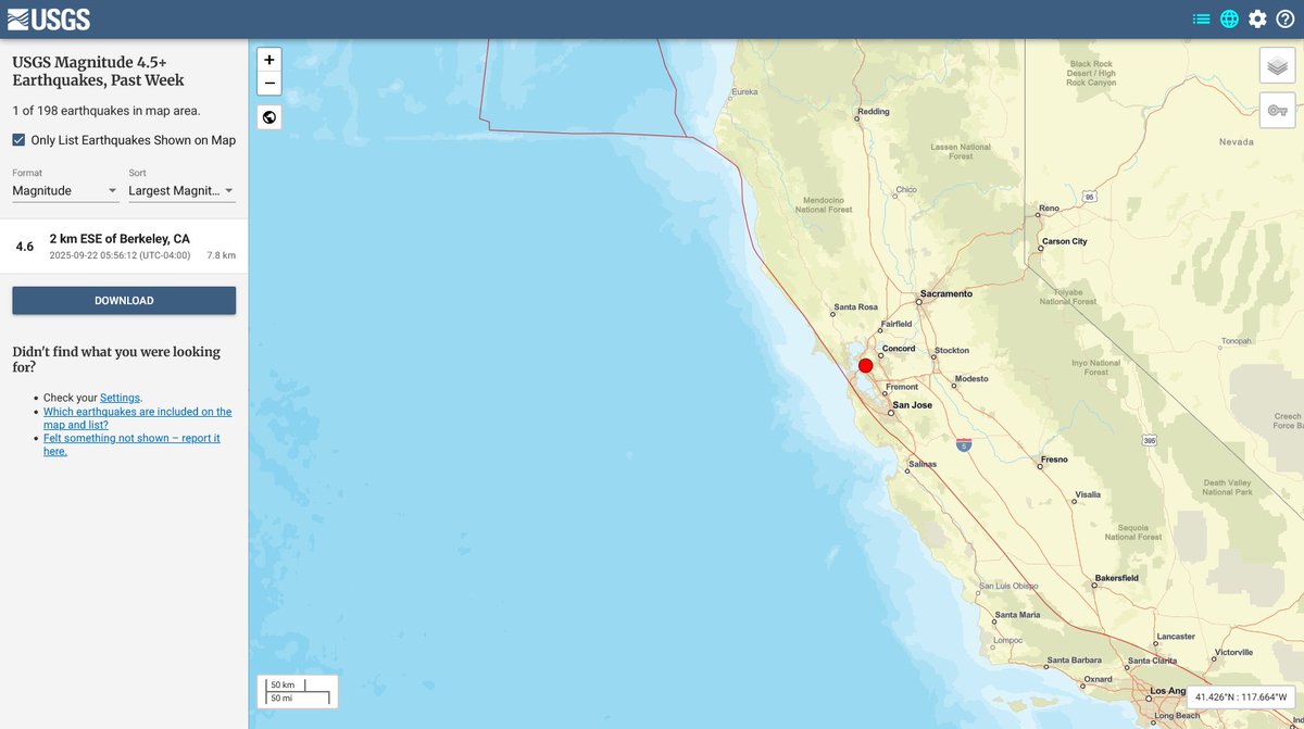 USAS_WW1's tweet image. #SanFrancisco #earthquake #Berkeley #Breaking: Magnitude 4.8 earthquake at Berkeley, California (Bay Area and San Francisco) just now. California has one such earthquake in a week, but Russia&apos;s 100+ earthquakes in a week in the Petropavlovsk-Kamchatsky area are ignored... 😕