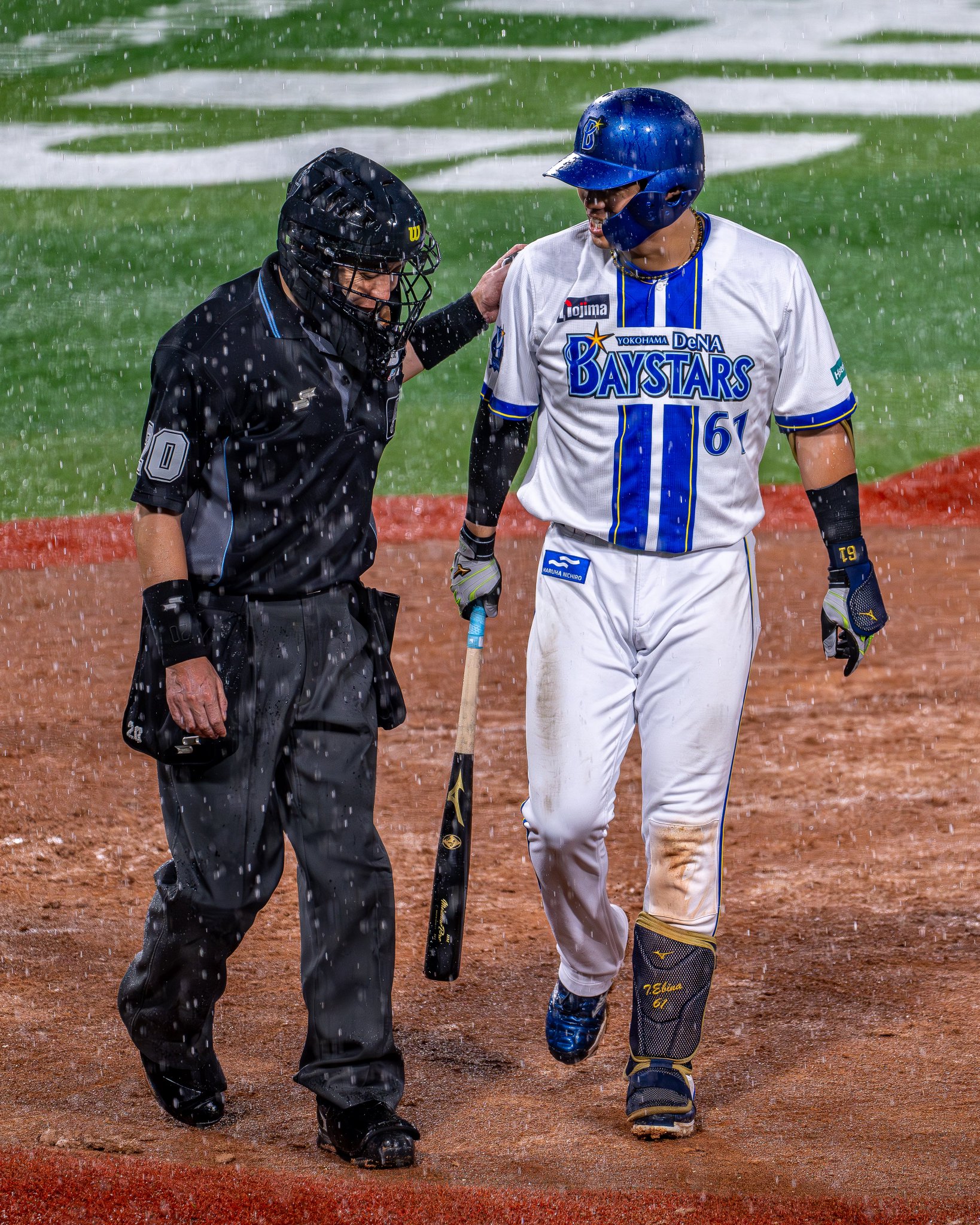 開幕スタメンユニ　＃蝦名達夫 直筆サイン入り2025年3月28日 横浜スタジアム プロ野球】2025年8月9日 DeNA×巨人 (横浜スタジアム) #蝦名達夫