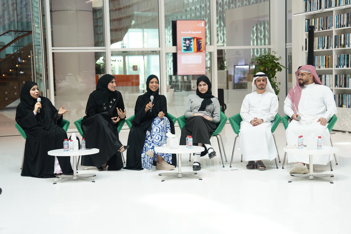 mbrlae's tweet image. Highlights from the ‘Books Through the Eyes of Generations’ cultural debate, organised by the #MohammedBinRashidLibrary in collaboration with Al Salam Community School and the Pen and Paper Initiative. The discussion explored the evolution of reading and writing in the digital…