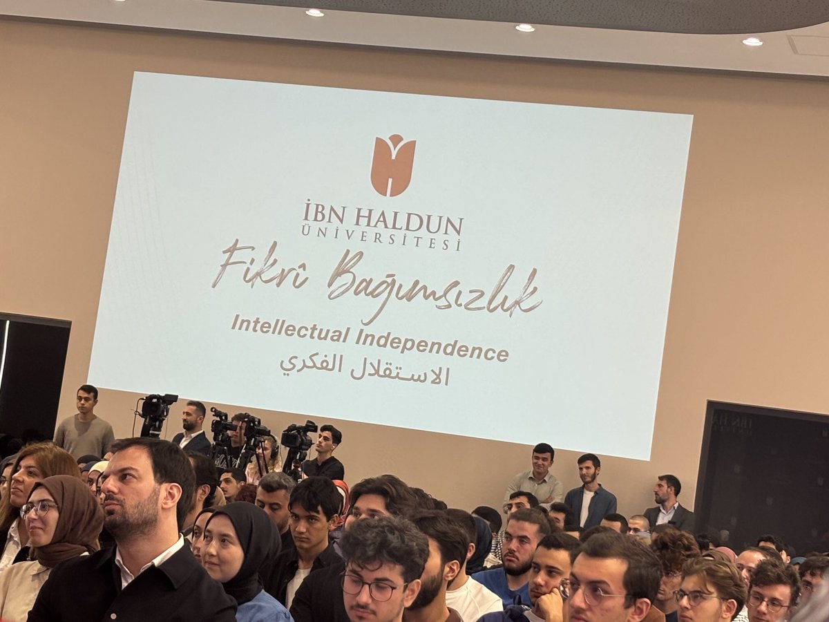 After the opening ceremony ⁦⁦<a href="/ibnHalduni_En/">Ibn Haldun University</a>⁩ ⁦<a href="/ibnhalduni/">İbn Haldun Üniversitesi</a>⁩ today, begins the semester and first day of teaching, which I am looking forward to. The class is on social theory!