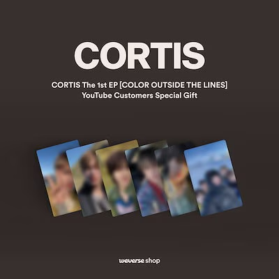 ✧ CORTIS COLOR OUTSIDE THE LINES X YOUTUBE GIFT トレカフォト