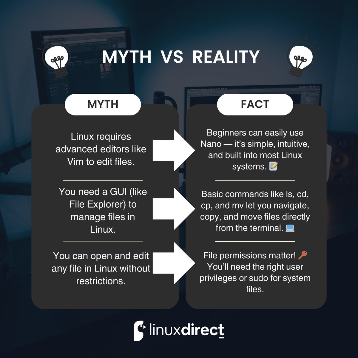 LinuxDirect_'s tweet image. 🌍 OFFICIAL WEBSITE: linuxdirect.org
💡 3 Quick Linux Facts Every Beginner Should Know:
👉 Save this for your Linux journey & tag a friend who needs these tips 🚀
#LinuxDirect #LinuxTips #LinuxForBeginners #LearnLinux #LinuxTraining #LinuxBasics #CommandLineMagic