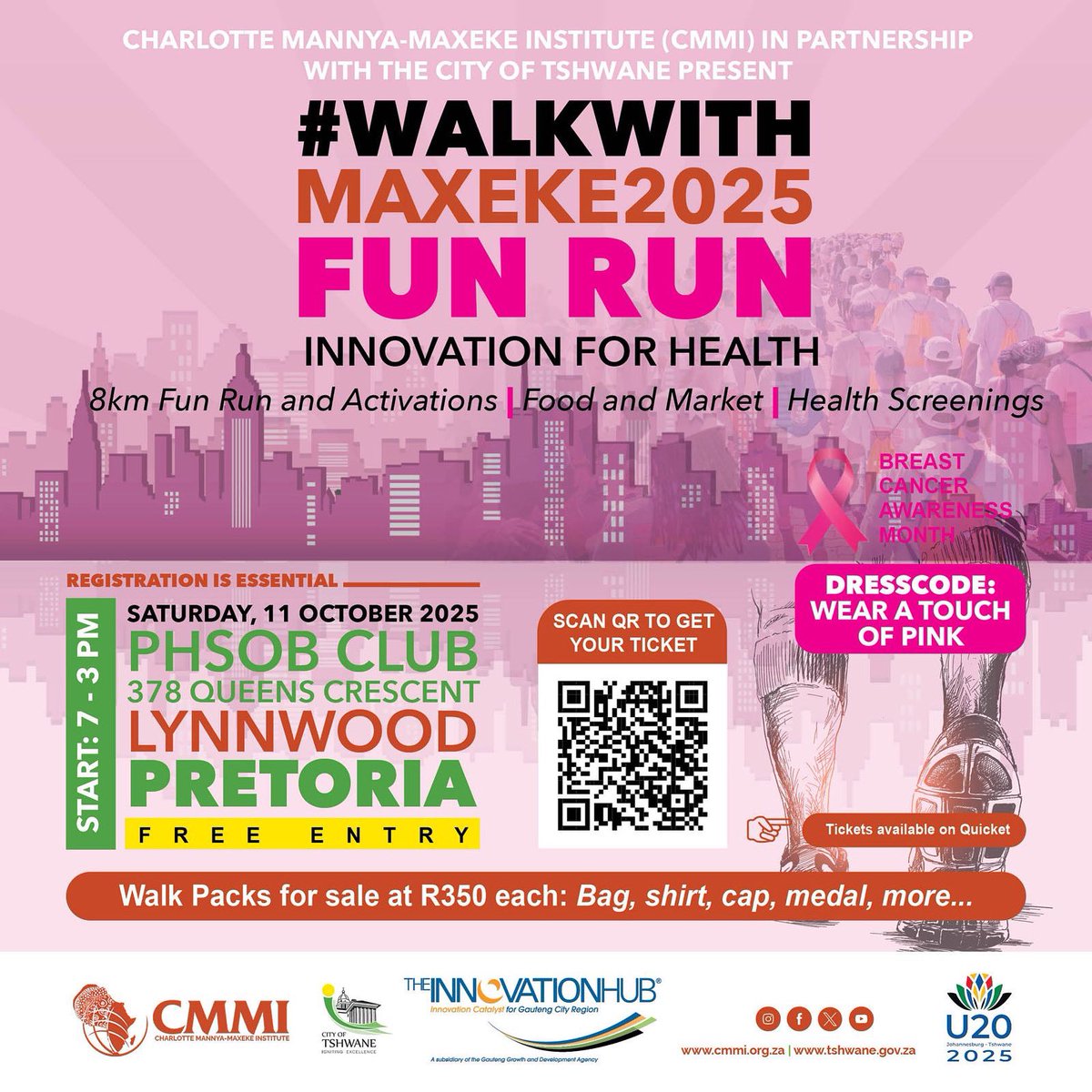 MaxekeOnline's tweet photo. Walk With Maxeke 2025 | 11 Oct,
Honouring Charlotte Maxeke & walking for Breast Cancer Awareness & Community Wellness — on the path to her 125th graduation anniversary.
Register: https://t.co/gJBMeWkogO
#WalkWithMaxeke #Maxeke125 #InnovationForHealth #BreastCancerAwareness https://t.co/UnOW0Ir9j8