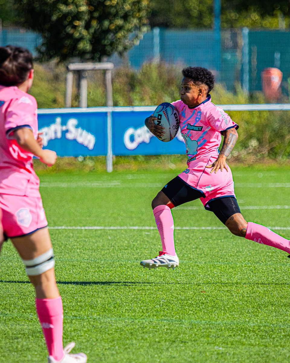 PinkRocketsSF's tweet photo. La préparation continue 👀👊

Retour en images sur le match amical à Heidelberg en Allemagne ! 🇩🇪

📸 @math_shootsport 

#pinkrockets https://t.co/2421RSboiw