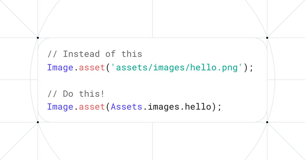 michael_lazebny's tweet image. Do not hardcode paths to assets; use the path generator!

The generator ensures that assets exist and removes the possibility of a typo.

Explore what fits your needs, but I would recommend flutter_gen/spider.

#flutter #flutterdev