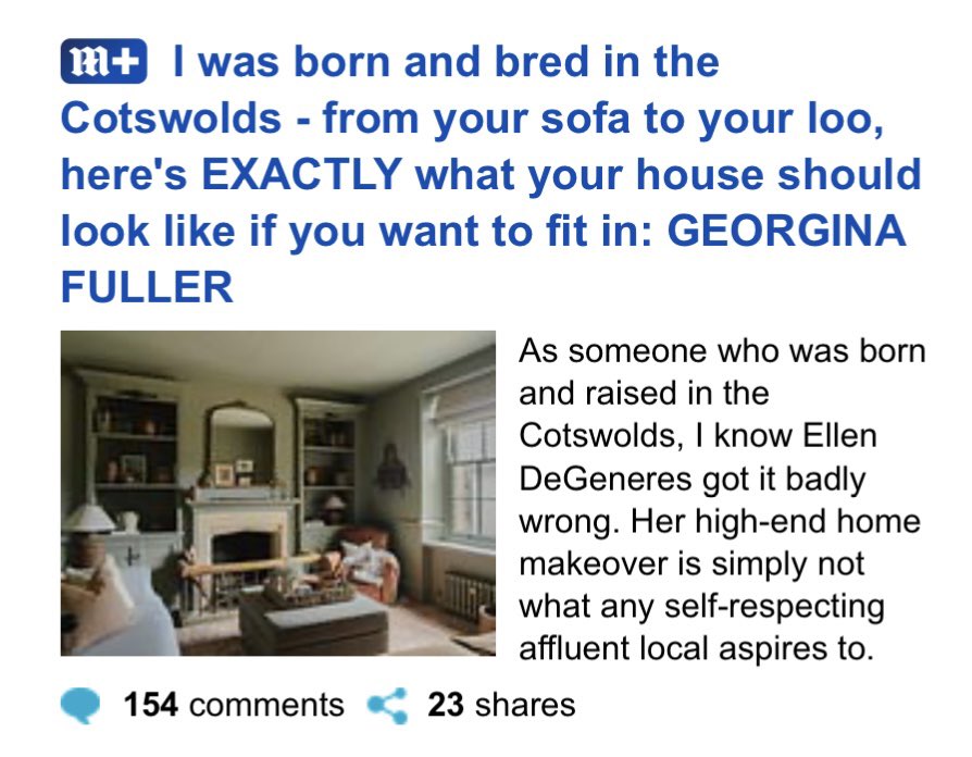 The Daily Mail should rebrand itself as The Cotswold Gazette.