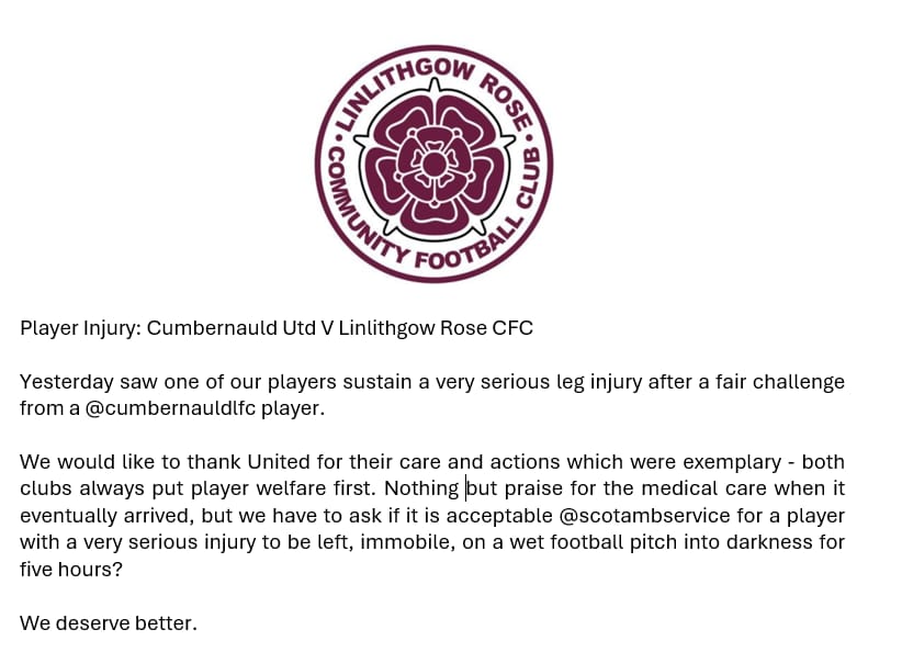 Linlithgow Rose CFC Ladies tweet media