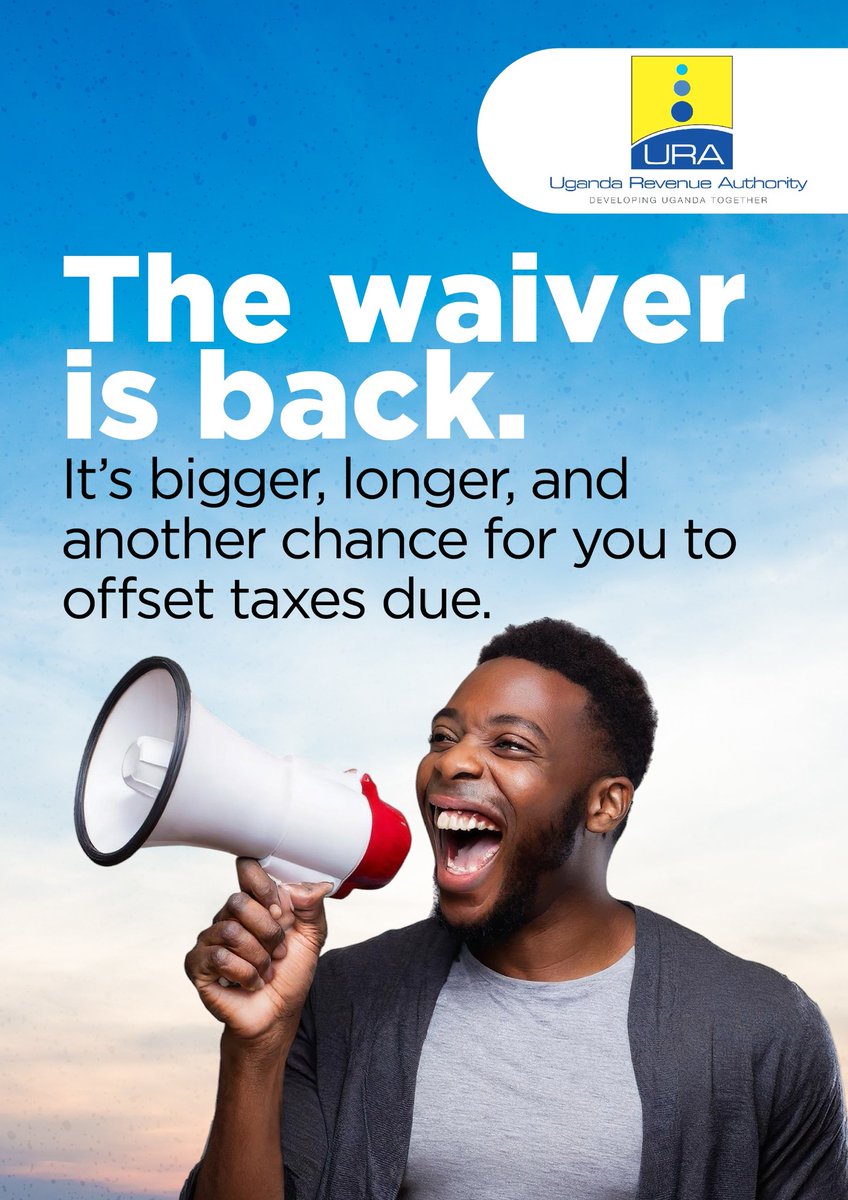 The #URATaxWaiver is back. This is your chance to offset the interest and penalties and only pay your outstanding taxes. 

Do it now or before 30th June 2026. 

We got you. 

#FfeBanno 
#DevelopingUgandaTogether