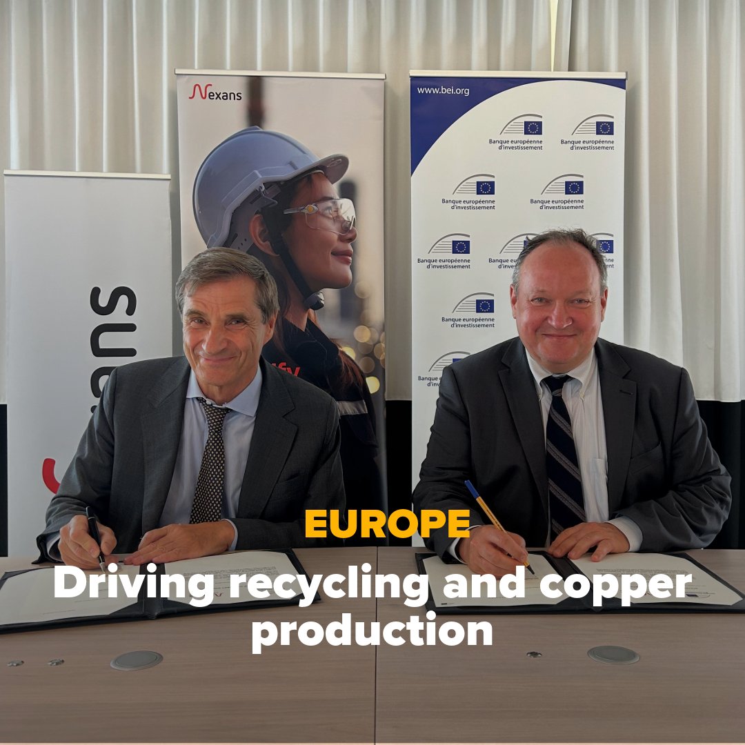 We are providing €250 million to <a href="/Nexans_/">Nexans</a> to boost R&amp;D, cable production and copper recycling.

This financing, backed by #InvestEU, supports innovation, the circular economy and #REPowerEU goals, strengthening Europe’s energy transition and autonomy.

➡️go.eib.org/3Kzy068