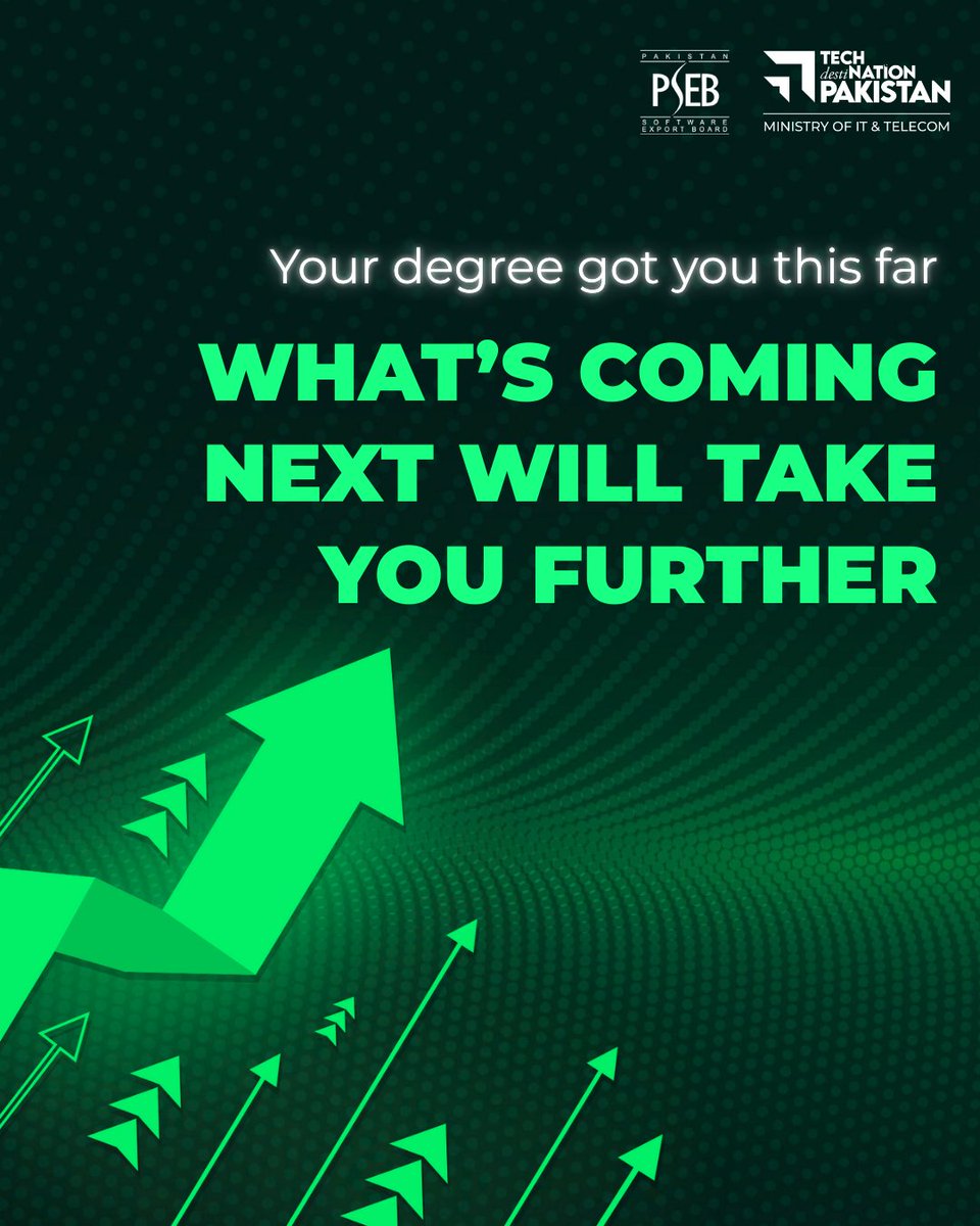 PSEB's tweet image. Your degree got you this far...
What’s coming next will take you further!

Get ready for a future powered by skills, innovation, and limitless opportunities in tech.

 Stay tuned

#skilltechpakistan #BuildingTomorrow #Skilltech #skilltechpk #skilltechpak #ThinkTechThinkPakistan