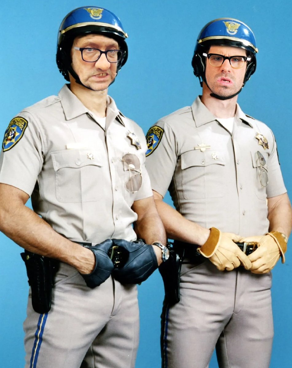 SC_LT_Bede's tweet photo. Classic muck from the Angelos and @barryfromwat podcast this week as the boys help out the NYPD and CHiPS - go easy on the twinkies guys! https://t.co/8EbjYcPIDK