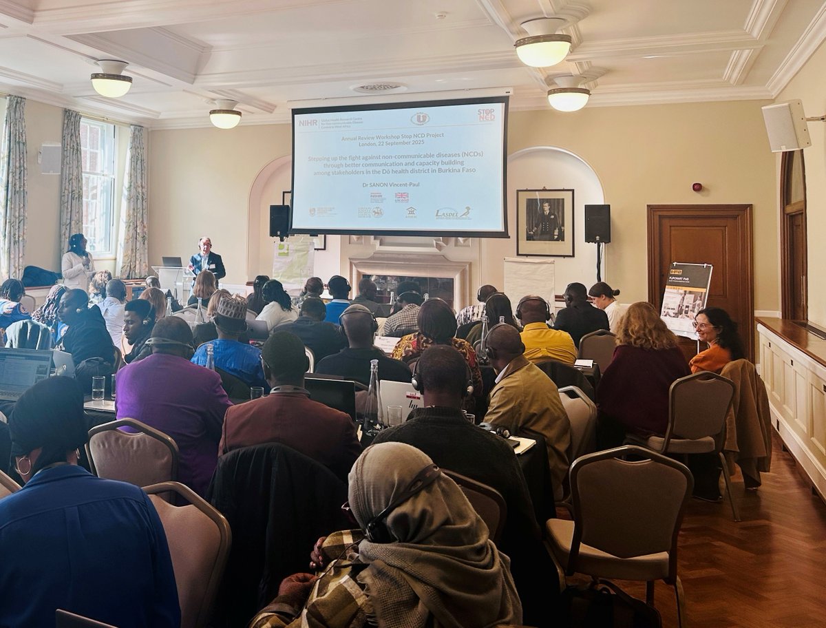 NIHRWAfrCentre's tweet image. STOP-NCD project #STOPNCDWestAfrica annual meeting in London #LSHTM has officially commenced. We&apos;re exciting to hear our partners at @Ashesi, @GhCoPS, @ucao_uub, @lasdel_labo present their amazing work #STOPNCDannualmeeting2025