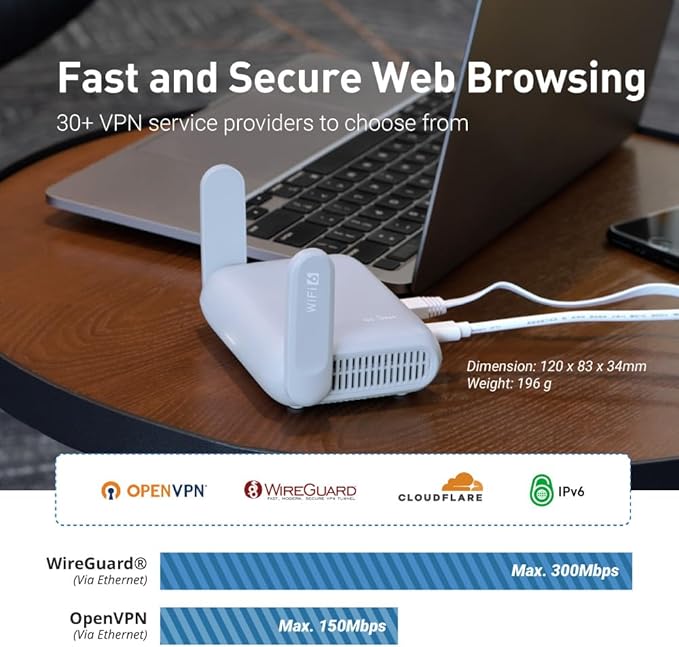 JOYSHOP07's tweet image. GL.iNet Beryl AX 🌍 Pocket Wi-Fi 6 router + built-in VPN for fast, secure travel internet.🚀
Link: amzn.to/3I9LZPB

C8KE: c8ke.com/JOYSHOP

KIT: kit.co/JOY_SHOP

#GLiNet #TravelRouter #WiFi6 #VPN #CyberSecurity #TravelTech #USARoadTrip #ExploreUSA #USATech