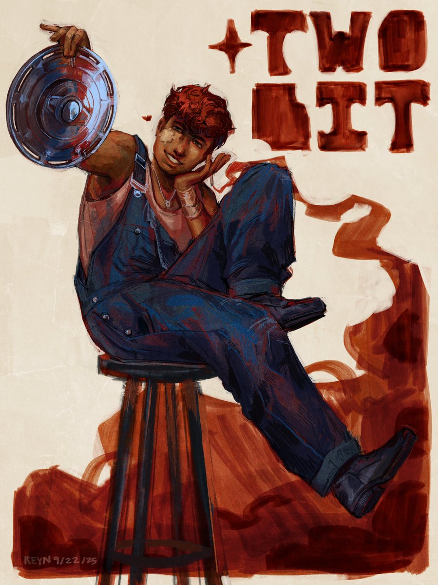 New procreate brushes dropped alongside my The Oustiders phase   Oh boy