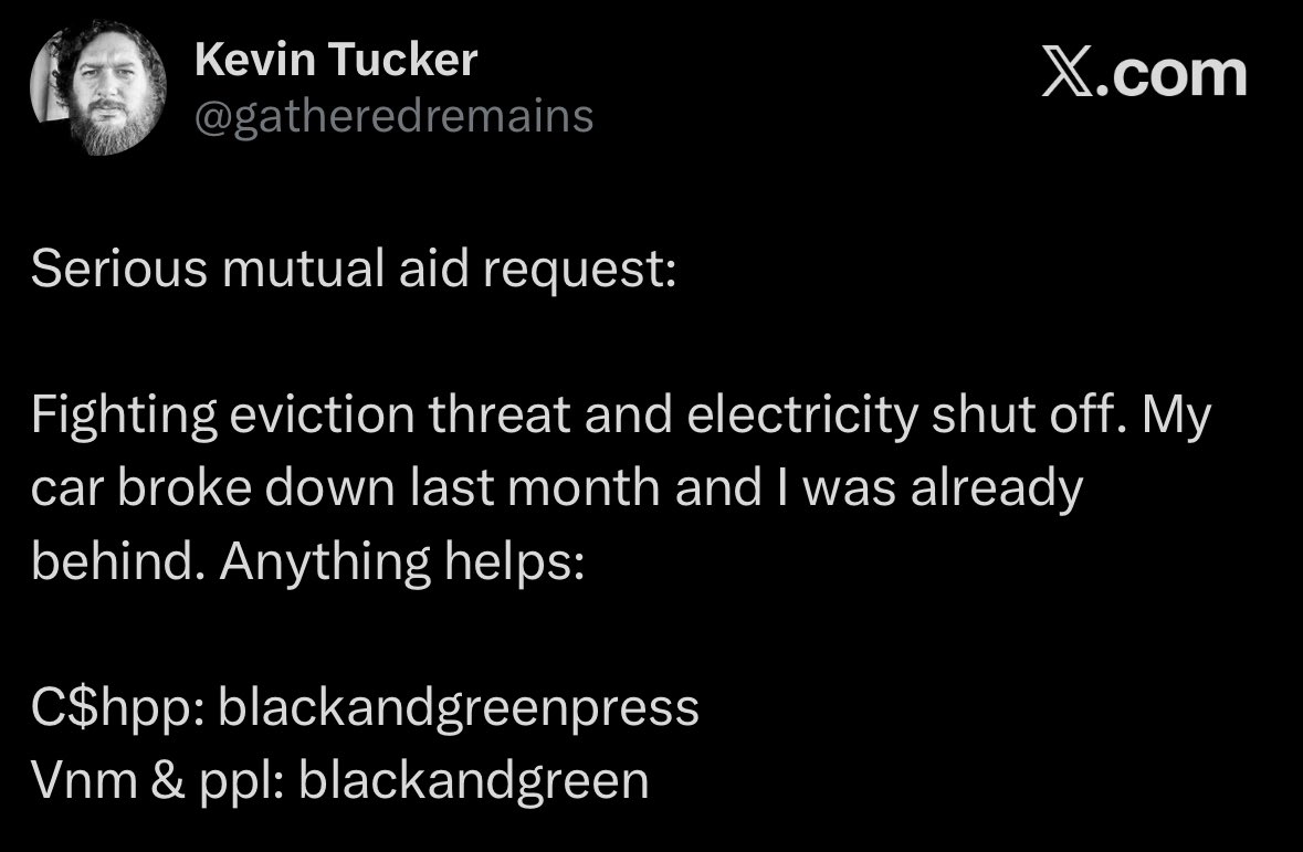 Up against it. Anything helps