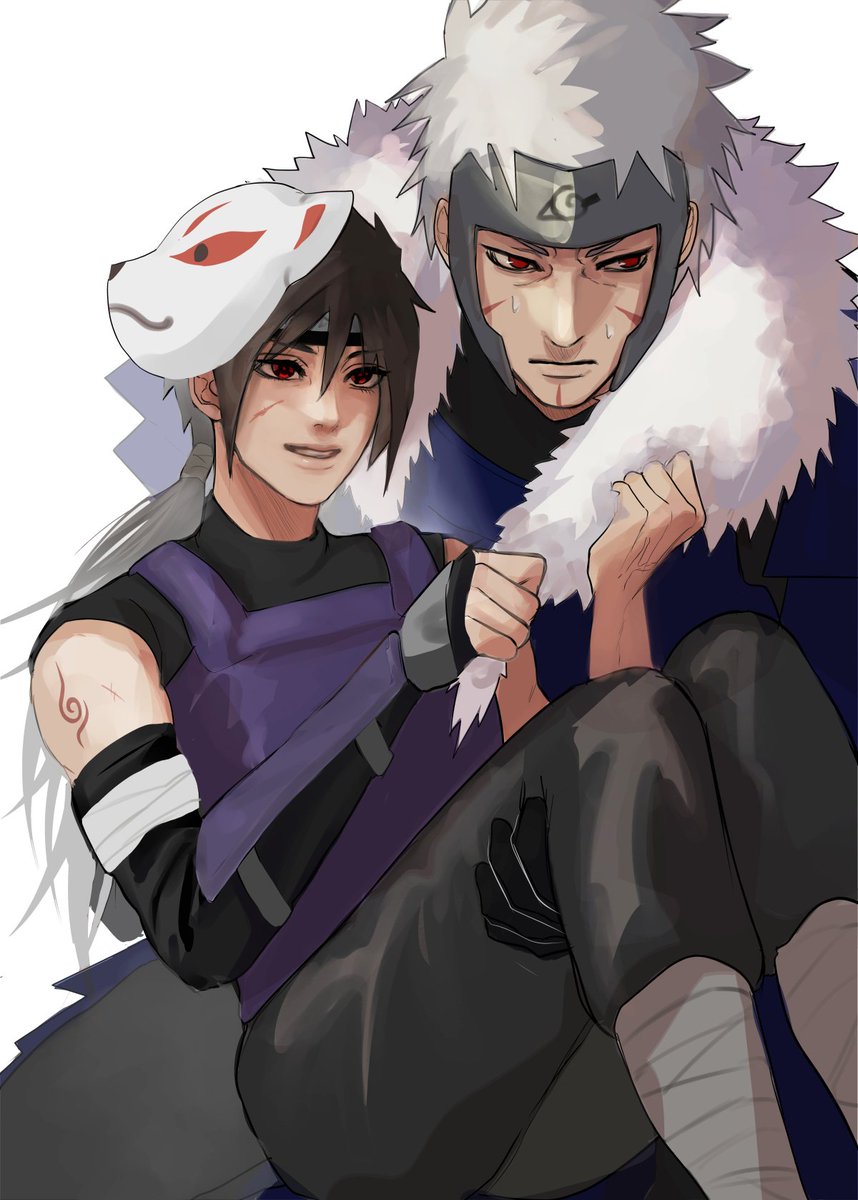 hsmdmgmg's tweet image. 2代目と暗部イズにゃ

護衛するのはイズにゃの方なのに、
ちょっとでも傷がついたりしたらすぐ飛んでくる。