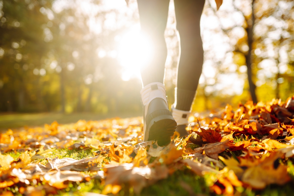 Walking is great exercise, especially if done outdoors in the sunshine. Make a plan to walk daily with a friend somewhere that's enjoyable. That way, you're more likely to have fun—and stay with the program!