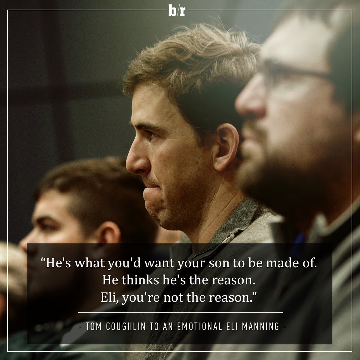 “It’s not you Eli, it’s us” 

Well guess what? It’s still us