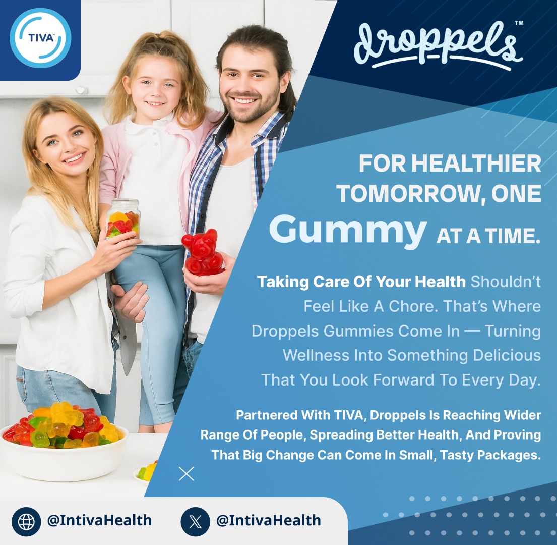 IntivaHealth's tweet photo. Droppels Gummies- Small Gummies. Big Purpose. https://t.co/MWuPaXnRw8