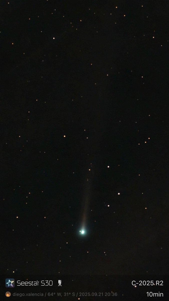 beetlevalen's tweet image. Cometa Swan25B 
Tomada ayer 21/9 20:37 desde Córdoba, Argentina
#C2025R2SWAN #SWAN #SWANcomet #cometa #atardecer #astronomia