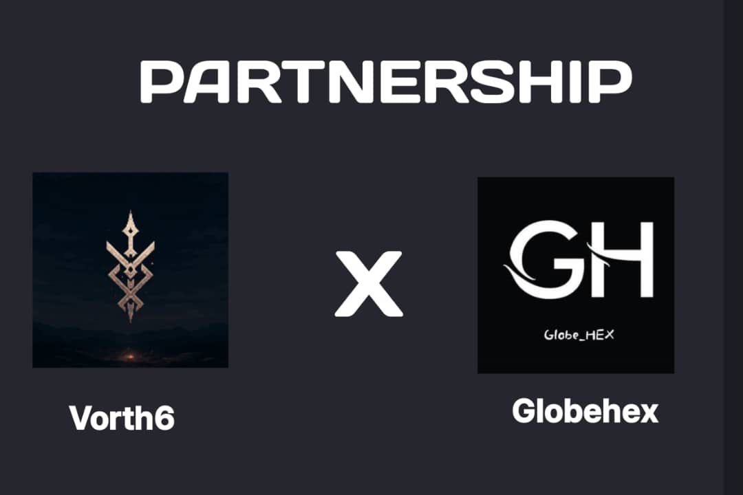 Globe_hex's tweet photo. PARTNERSHIP ANNOUNCEMENT 📣 

We are thrilled to announce our latest collaboration with @Vorth6_ . Stay tuned for more upcoming updates. https://t.co/tmBfbID4LI
